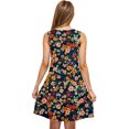 thumbnail image 5 of Ovzne Robes Grande Taille pour Femmes aux Formes Robe Décontractée pour Femmes Grande Taille Sans Manches à Col Rond Courte Robe Fleurie Robe Grande Taille Liquidation, 5 of 5