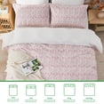 thumbnail image 3 of Gogreen Queen Duvet Cover Set, Soft & Breathable Microfiber 3 Pieces Queen Bedding Sets, Pattern Queen Comfy Duvet Cover Set, with Zipper Closure (Queen), 3 of 8