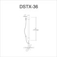 thumbnail image 2 of Dainolite DSTX-36-WH White Floor Lamp, 2 of 2