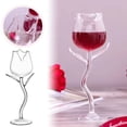 thumbnail image 2 of Tasse Rose Élégante pour Rouge - Verre Transparent pour Usage Quotidien, 2 of 8