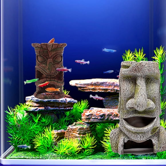 TIMIFIS Pendant Pendant Fish Tank Escape Cave European Style Decoration Ancient Castle Fish Tank Decoration Decoration Fish and Shrimp Escape House 2Pc Home Decor