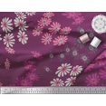 thumbnail image 2 of Soimoi Modal Satin Fabric Artistic Flower Print Fabric by the Yard 42 Inch Wide, 2 of 3
