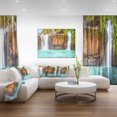 thumbnail image 3 of Design Art Dry Sap Waterfall Canvas Print, 3 of 3