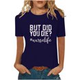 thumbnail image 1 of Pompotops Hauts de Mode pour Femmes T-Shirts Imprimés Amusants Décontractés Blouse Chemise Imprimée, 1 of 5