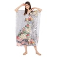 thumbnail image 1 of Caftans Longs pour Femmes Grande Taille Robe Caftan Robe de Soirée Fête Été Plage Robe d'Été Manches Kimono Longues Robes Décontractées en Ligne, 1 of 7