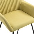 thumbnail image 4 of vidaXL Dining Chairs 2 pcs Green Fabric, 4 of 4