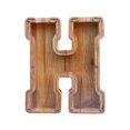 thumbnail image 1 of Wooden English Letter Savings Can with Transparent Glass Front for Coin Storage, 1 of 6