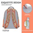 thumbnail image 2 of Artistic Spiritual Mandala Waterproof Bookbag - Ergonomic Design for College Students, 2 of 6