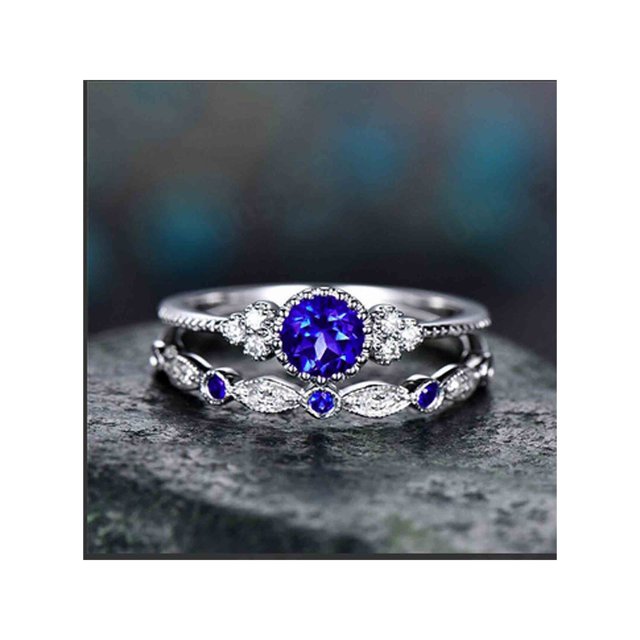 FcBaudy Diamond Ring Stainless Steel Inlaid With Diamond To Metabolism Drainage Ring Ring Ring