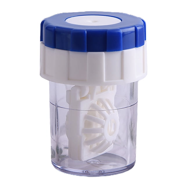 Essen Contact Lenses Washer Portable Rotating Cleaning Plastic Manual Cleaner Holder Container for Travel