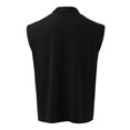 thumbnail image 4 of SHIXIAOO Mens Solid Color Shawl Personality Solid Color Fashion Men's Sleeveless Knit Cardigan Men's Christmas Sweater Mens Washable Cardigan Knit Men Sweater Mens Button Sweater Men Sweaters Sweater, 4 of 5
