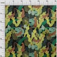thumbnail image 2 of oneOone Polyester Lycra Olive Green Fabric Tropical Leaves & Leopard Craft Projects Decor Fabric Printed By The Yard 56 Inch Wide, 2 of 4