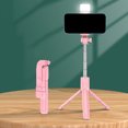 thumbnail image 3 of Hearth & Gear Selfie Stick & Phone Tripod Portable Selfie Fill Light Portable Travel Tripod With Remote Compatible With Android/ Blue Tooth Remote Control Camera 27.6inch Stretch Length Emergency, 3 of 3