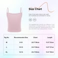thumbnail image 5 of vastwit Kids Girls Spaghetti Strap Camisole Ribbed Knit Crop Tank Top Sleeveless Baisc Crop Cami Tops Pink XL/大码, 5 of 5