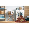 thumbnail image 2 of Ahgly Company Machine Washable Indoor Round Transitional Orange Area Rugs, 5' Round, 2 of 7