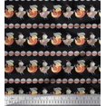 thumbnail image 1 of Soimoi Georgette Viscose Fabric Circle & Bird Kids Printed Craft Fabric by The Yard 42 Inch Wide, 1 of 3