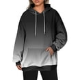 thumbnail image 2 of Besolor Oversized Sweatshirt for Women Fall Plus Size Long Sleeve Gradient Color Hoodies Baggy Clothes for Ladies, 2 of 7