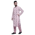 thumbnail image 2 of Atasi Kurta Pyjama de Fête pour Hommes Col Mandarin Manches Longues Kurta Pyjama Ethnique, 2 of 5