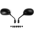 thumbnail image 2 of Krator Universal Black Motorcycle Mirrors Compatible with Kawasaki Vulcan Classic Custom 900, 2 of 3