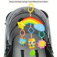 thumbnail image 2 of Rainbow Soothing Plush Toy Car Hanging Bed Bell Soothing Toy, Cute Cartoon Creative, 2 of 4