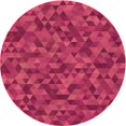 thumbnail image 1 of Ahgly Company Tapis Rond Lavable en Machine Intérieur Transitionnel Rouge Framboise, 7 Pieds Rond, 1 of 7