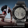 thumbnail image 3 of Digital Chronograph Watch, WR50M ABS Plastic Waterproof Luminous Large Screen Outdoor Sports Watch for Men, 3 of 8