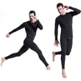thumbnail image 4 of Men Plush Base Layer Underwear Long Sleeve Thermal Tops Winter Undershirt, 4 of 8