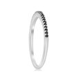 thumbnail image 3 of 1/6ct Treated Black Diamond Stackable Wedding Ring 10k White Gold, 3 of 3