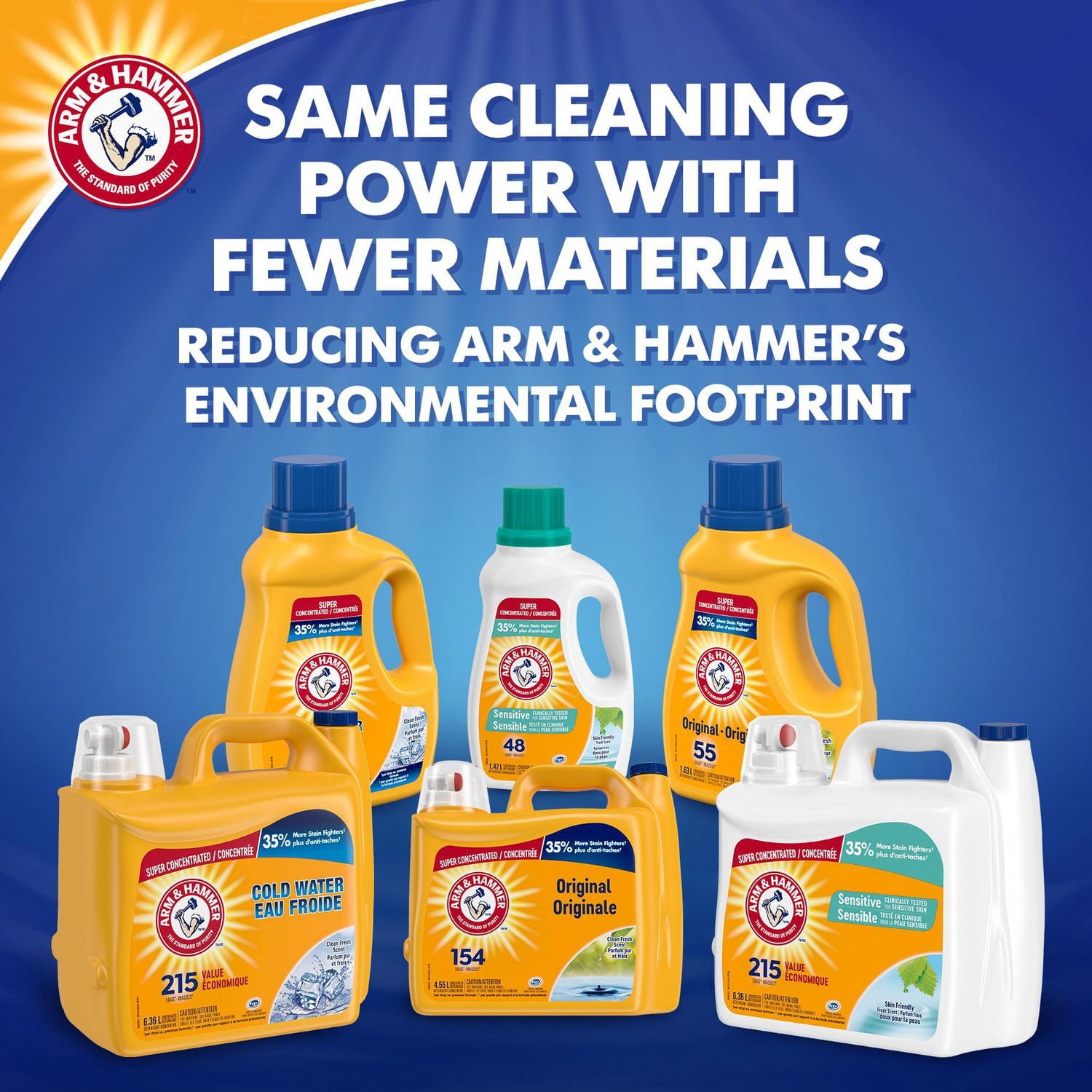Arm & Hammer Détergent à lessive liquide Eau froide, parfum frais