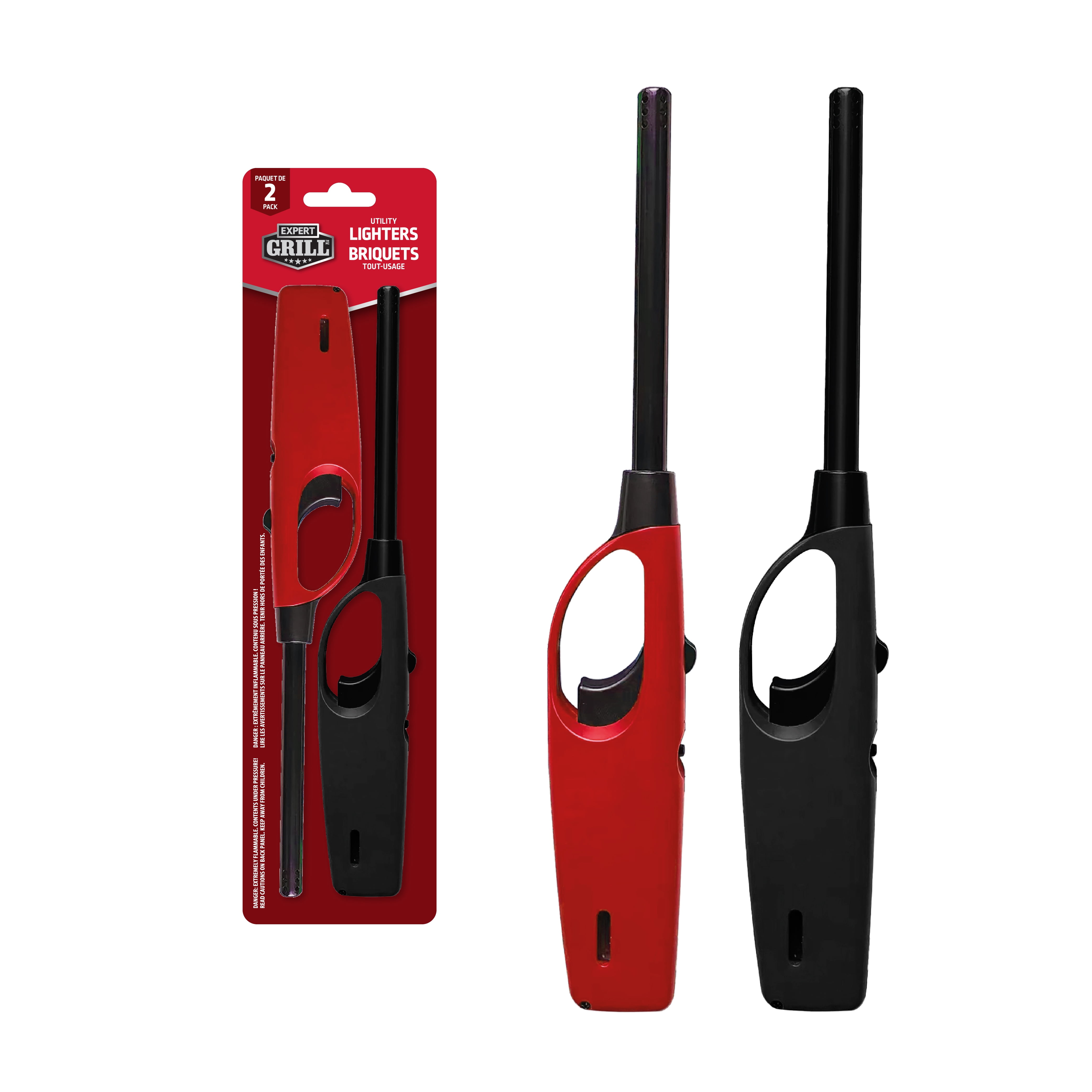 2 briquets utilitaires rechargeables Expert Grill