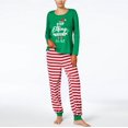 thumbnail image 4 of Pyjamas de Noël Assortis pour la Famille Ensemble de Pyjama Décontracté d'Automne et d'Hiver pour Femmes Pantalon Ample à Manches Longues avec Col Rond et Ourlet Imprimé de Noël Rayé Ensemble de Pyjama de Noël Maman Taille:m, 4 of 7