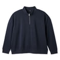 thumbnail image 1 of George Big Men's Quarter Zip Sweatshirt, 1 of 6