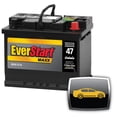 thumbnail image 1 of EverStart Auto MAXX-47N, 12 Volt, Car Battery, Group Size 47, 650 CCA, 1 of 6
