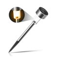 thumbnail image 2 of jesticaly 2Pcs Stainless Solar LED Lawn Lamp IP44 Outdoor Garden Pathway Landscape Lamp Warm White 1Set, 2 of 6