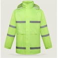 thumbnail image 3 of YOUSNH Men's Two Tier Rain Suits Rain Jacket with Pants High Visibility Reflective Rain Gear Rain Suits for Men Green_002 XXXXL, 3 of 4