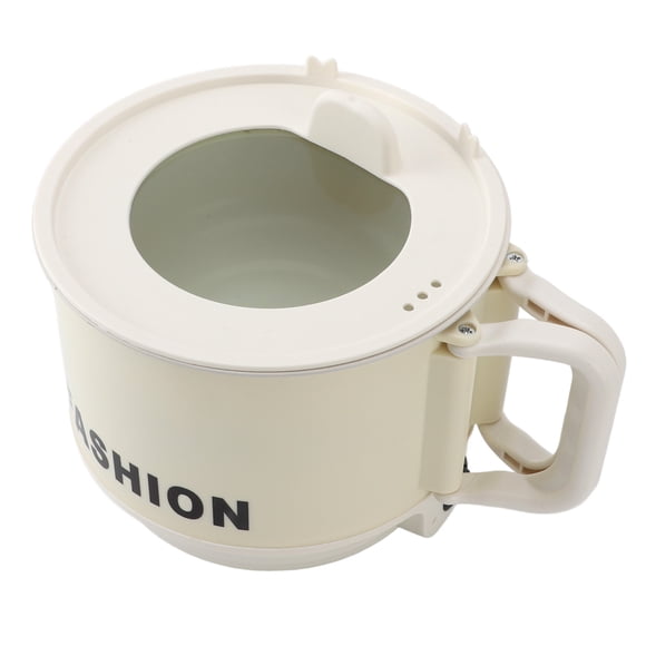 Casserole Électrique, 450 W 1,8 L Chauffage Uniforme Polyvalente Portable Cuiseur Rapide de Nouilles Électrique Casserole à Ramen Marmite Électrique avec Poignée Pliable pour Maison Dortoir Bureau