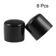 thumbnail image 2 of Unique Bargains 8pcs 1 1/2 '(38mm) Rond Vinyle Noir Embout Bouchon Filetage Bouchons de Couverture en Caoutchouc, 2 of 3