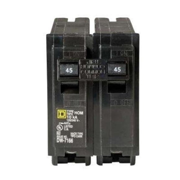 Schneider Electric HOM245CP Homeline Mini Disjoncteur 2P 120 et 240 V 45 A