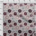 thumbnail image 3 of oneOone Coton Popeline Brun Tissu Floral Rétro Robe Tissu Tissu Imprimé par la Cour 56 Pouces de Large, 3 of 5