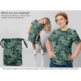 thumbnail image 5 of oneOone Viscose Chiffon Dark Green Fabric Abstract Floral Craft Projects Decor Fabric Printed By The Yard 42 Inch Wide, 5 of 5