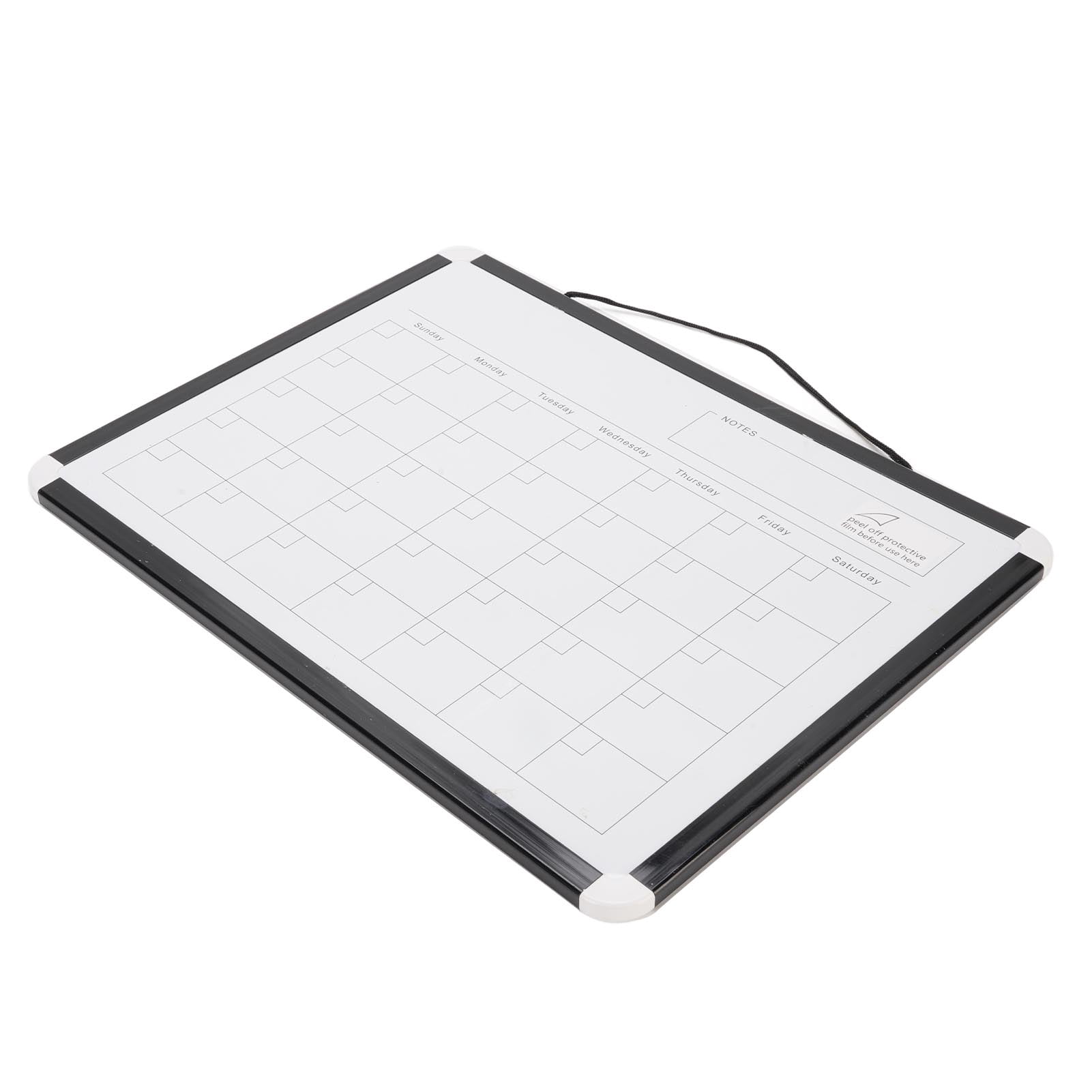Sided Monthly Calendar Dry Erase Whiteboard Wall Magnetic Portable Double Sided White Board with Black Aluminium Frame for Home
