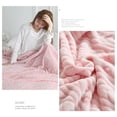 thumbnail image 4 of Mlkoz Throw Blanket, Soft And Thick Double Layer Raschel Blanket A Must Have Warming Artifact In Winter Suitable For Beds Sofas And Other Scenes Providing The Ultimatecomfort, Women Gifts, 4 of 6