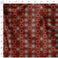 thumbnail image 4 of Soimoi Red Heavy Canvas Fabric Sun Mandala Decor Fabric Printed Yard 58 Inch Wide, 4 of 5