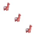 thumbnail image 3 of Wweixi 1/2/3 Animal Shape Pots Durable Materials For In Garden For Small Spaces Eco-friendly Alpaca red 3PCS, 3 of 6