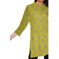 thumbnail image 4 of Moomaya Kurtis Courtes à Col Montant en Poly-Crêpe pour Femmes, Haut de Robe Imprimé, 4 of 5
