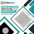 thumbnail image 2 of Lot de 2 FilterMee Filtre à Graisse pour Micro-Ondes de Marque Compatible avec Samsung ME19R7041FS, 2 of 5