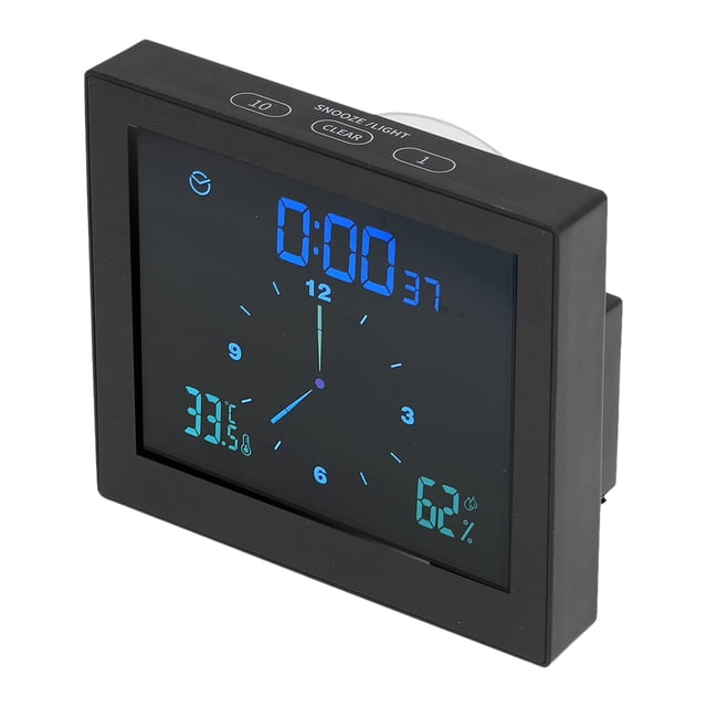 Horloge, Horloge de Douche à Pile Alimentation USB pour Intérieur/extérieur
