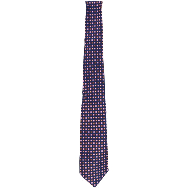Petronius 1926 Men's Navy / Pink Orange Portofino Necktie - One Size