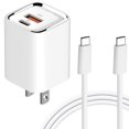 thumbnail image 1 of axGear 30W USB-C USB Type C Fast Charger Wall Plug PD QC 3.0 Adapter Quick Charging 2 Port, 1 of 3