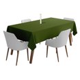thumbnail image 1 of Vargottam Indoor/Outdoor Tablecloth 58" x 102" Inch Rectangular Tablecloth with Umbrella Hole & Zipper, Waterproof Patio Table Cloths, Spring/Summer Table Covers for Backyard /BBQs - Dark Green, 1 of 6